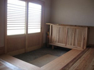 ゆったりと広い玄関。